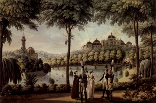 Spahr, Johann: Ludwigsburg (Wrttemb.), Schloss mit Garten von Sden