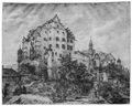 Quaglio, Domenico: Altmannstein, Schloss Sandersdorf an der Schambach von Südosten