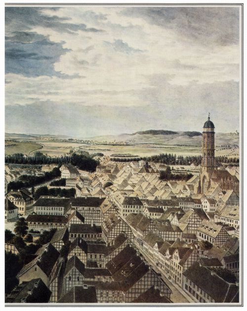 Besemann, Friedrich: Gttingen, Panorama vom Nordturm der Johanniskirche aus nach Nordosten