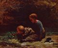 Daumier, Honoré: Mädchen und Kind