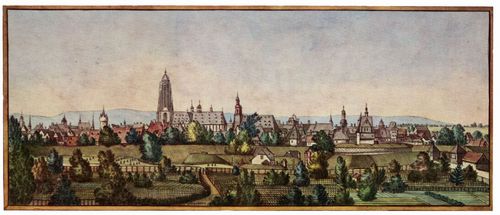 Zehender, Johann Caspar: Frankfurt a.M., Ansicht vom Sachshuser Berg im Sden aus