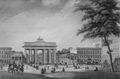 Poppel, Johann Gabriel Friedrich: Berlin, Brandenburger Tor von Osten aus