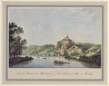 Ziegler, Johann: Braubach (Rhein), Ansicht mit Marxburg vom Rhein aus