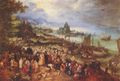 Bruegel d. ., Jan: Seehafen mit der Predigt Christi