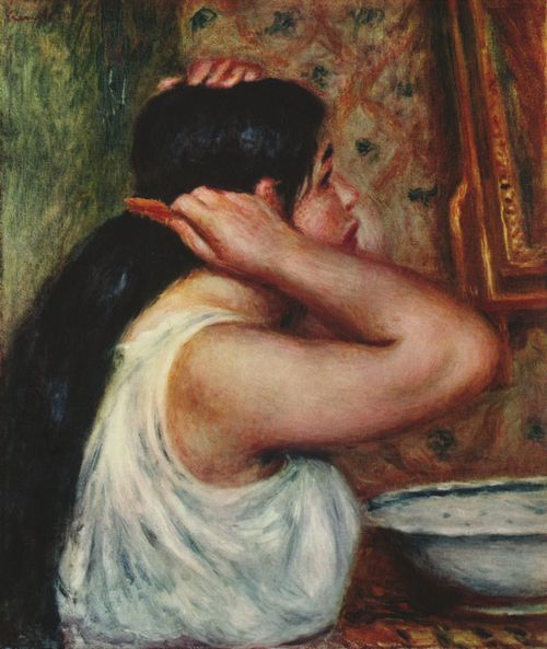 Renoir, Pierre-Auguste: Frau beim Haarkmmen