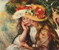 Renoir, Pierre-Auguste: Zwei lesende Mädchen in einem Garten