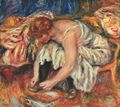 Renoir, Pierre-Auguste: Frau beim Schuhbinden