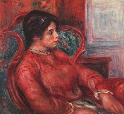 Renoir, Pierre-Auguste: Frau im Armsessel