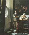 Vermeer van Delft, Jan: Schreibende Frau mit Dienstbotin