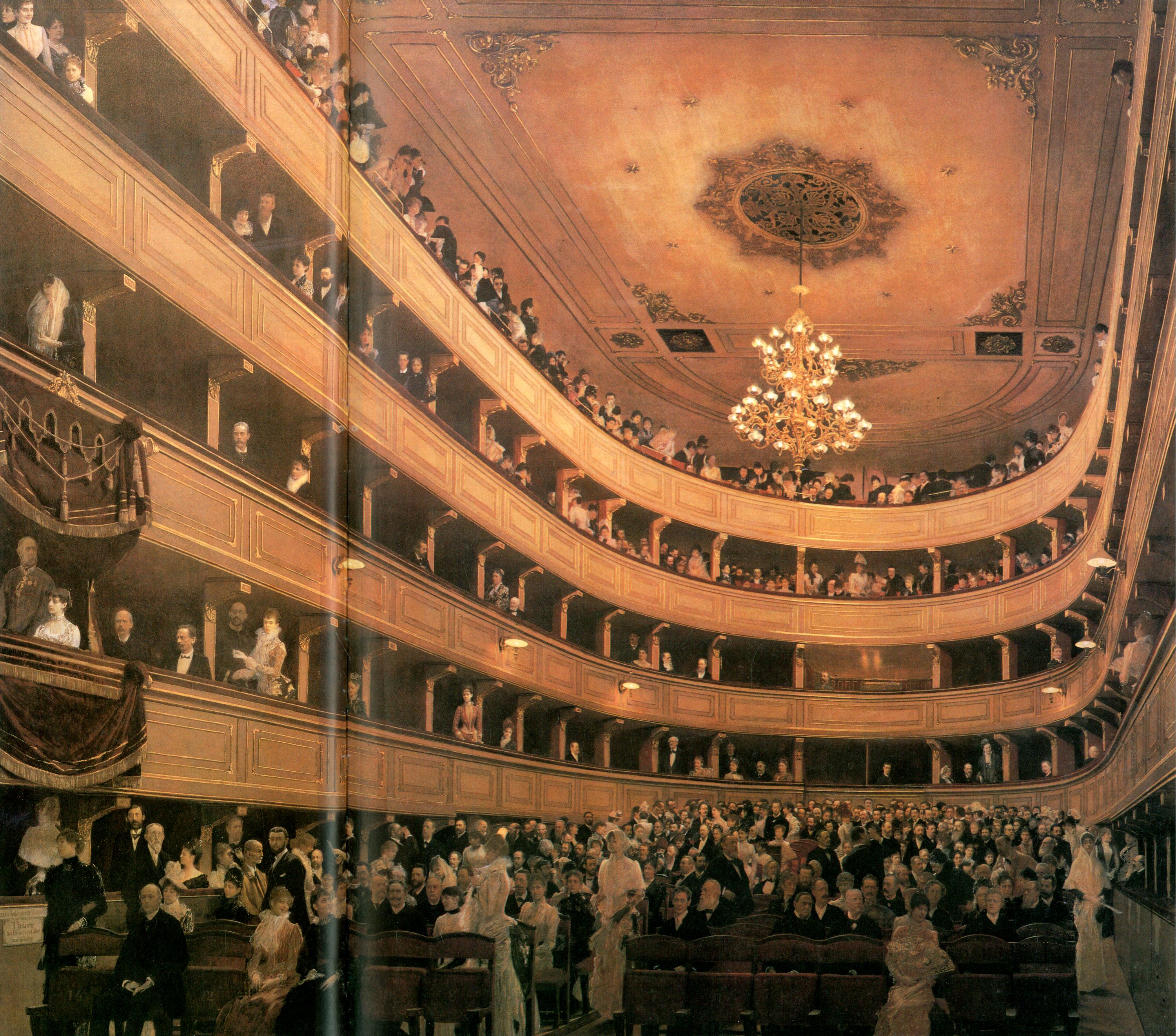 Klimt, Gustav Zuschauerraum im alten Burgtheater in Wien