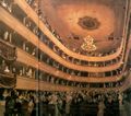 Klimt, Gustav: Zuschauerraum im alten Burgtheater in Wien (Detail)