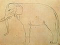 Arcimboldo, Giuseppe: Zeichnung eines Elefanten