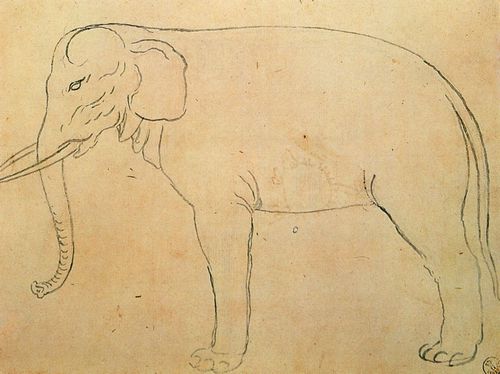 Arcimboldo, Giuseppe: Zeichnung eines Elefanten