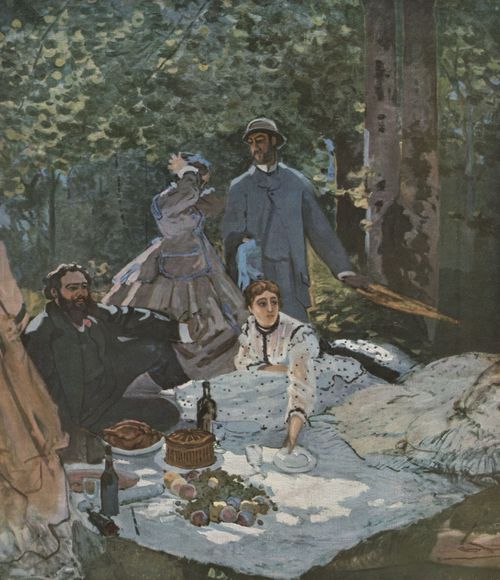 Monet, Claude: Das Frhstck im Freien, Mittelteil