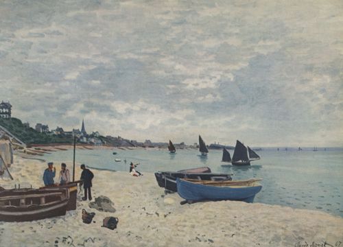Monet, Claude: Der Strand bei Sainte-Adresse