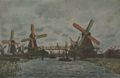 Monet, Claude: Windmühlen bei Zaandam