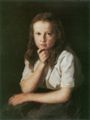 Defregger, Franz von: Frau des Malers (Anna als 12jähriges Mädchen)