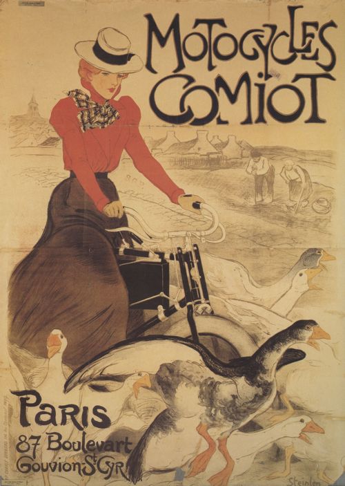 Steinlen, Theophile Alexandre: Motocycles Comiot