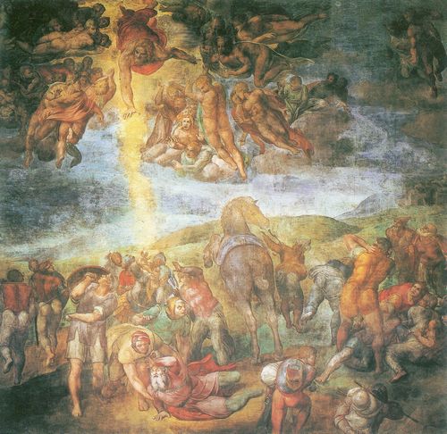 Michelangelo Buonarroti: Cappella Paolina, Szene: Bekehrung Pauli