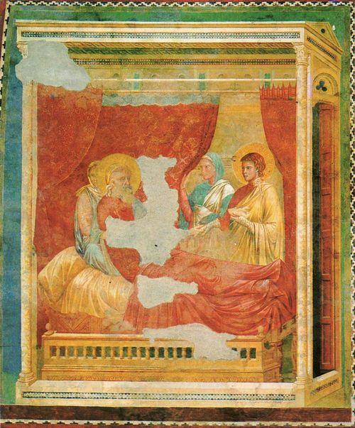 Giotto di Bondone: Fresken in der Kirche San Francesco in Assisi, Szene: Isaak segnet Jakob