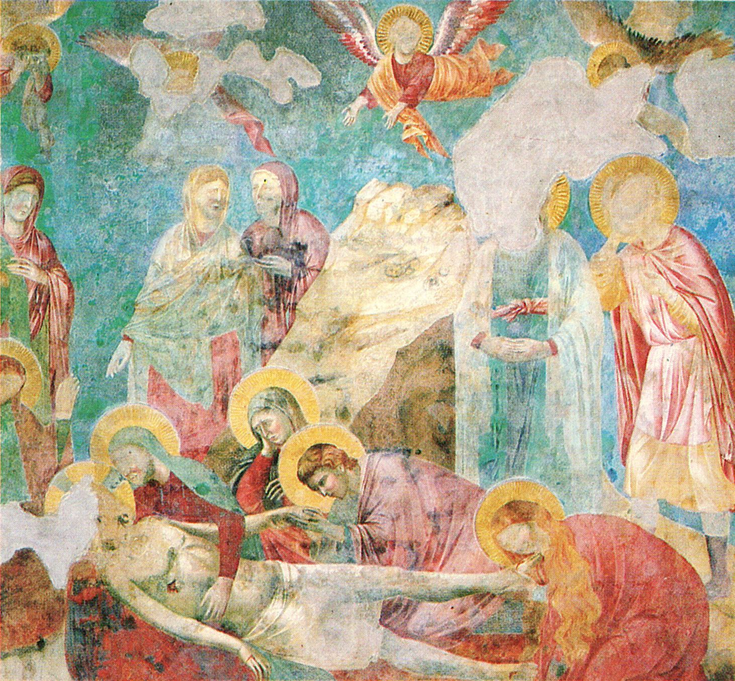 Giotto di Bondone: Kirche San Francesco in Assisi: Beweinung Christi