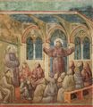 Giotto di Bondone: Fresken in der Kirche San Francesco in Assisi, Szene: Die Erscheinung in Arles