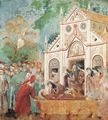 Giotto di Bondone: Fresken in der Kirche San Francesco in Assisi, Szene: Die Totenklage der Klarissen