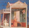 Giotto di Bondone: Fresken in der Arenakapelle in Padua, Szene: Verkündigung an die Hl. Anna