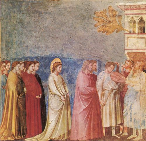 Giotto di Bondone: Fresken in der Arenakapelle in Padua, Szene: Der Hochzeitszug