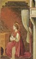 Giotto di Bondone: Fresken in der Arenakapelle in Padua, Szene: Verkndigung, Detail der Jungfrau Maria