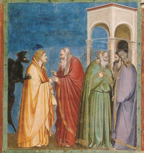 Giotto di Bondone: Fresken in der Arenakapelle in Padua, Szene: Judasverrat