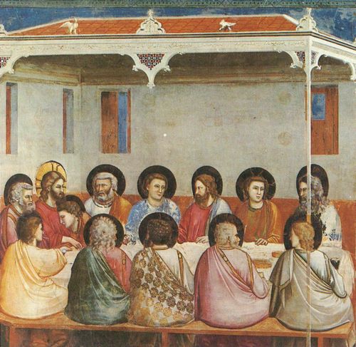 Giotto di Bondone: Fresken in der Arenakapelle in Padua, Szene: Letztes Abendmahl