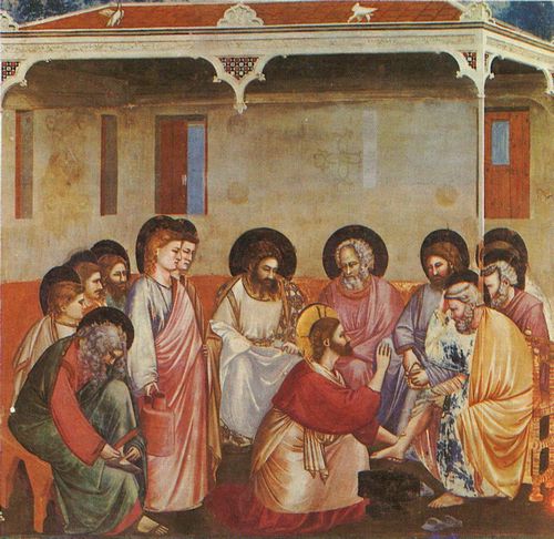 Giotto di Bondone: Fresken in der Arenakapelle in Padua, Szene: Fuwaschung