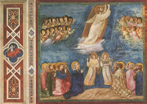 Giotto di Bondone: Fresken in der Arenakapelle in Padua, Szene: Himmelfahrt Christi