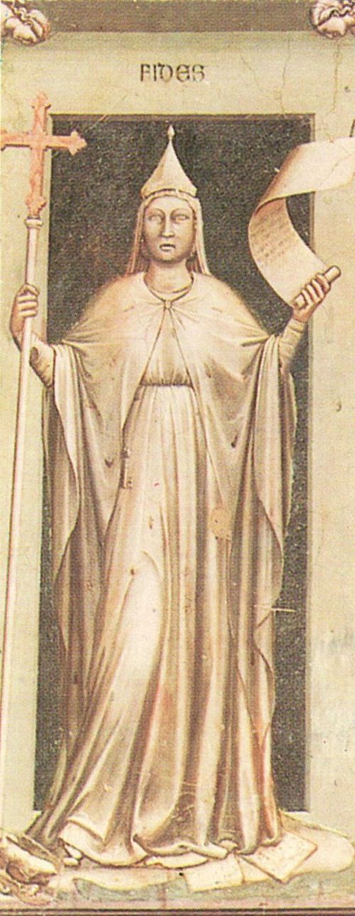 Giotto di Bondone: Fresken in der Arenakapelle in Padua, Szene: Der Glaube