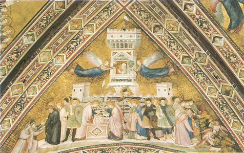 Giotto di Bondone: Fresken in der Kirche San Francesco in Assisi, Szene: Die Keuschheit