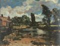 Constable, John: Die Mühle von Flatford, gesehen von einer Schleuse auf dem Stour