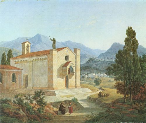 Klenze, Leo von: Ansicht von San Francesco in Fiesole