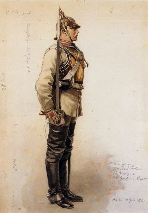 Werner, Anton von: Garde-du-Corps-Krassier
