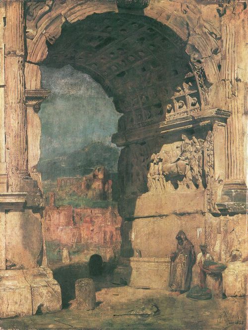 Lenbach, Franz von: Der Titusbogen in Rom, Studie