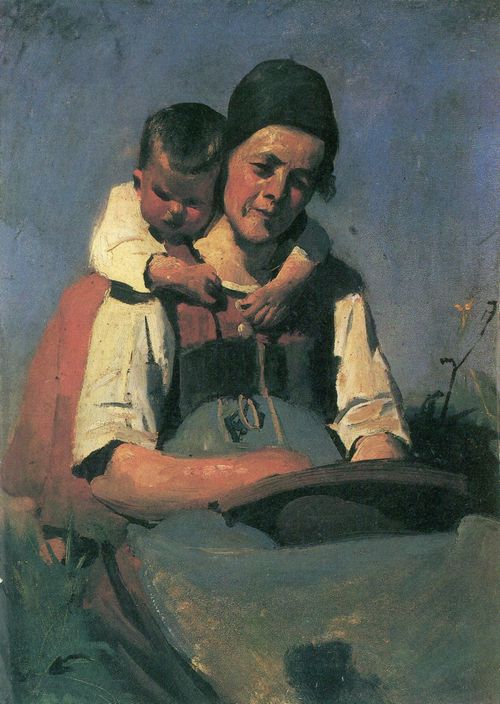 Lenbach, Franz von: Bäuerin mit Kind