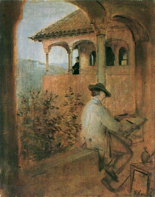 Lenbach, Franz von: Tocador de la Reina auf der Alhambra in Granada
