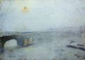 Ury, Lesser: Waterloo - Brücke bei Nebel