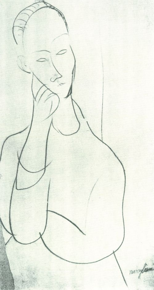 Modigliani, Amedeo: Bildniszeichnung Lunia Czechowska
