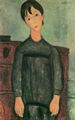 Modigliani, Amedeo: Mdchen mit schwarzer Schrze