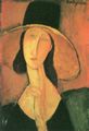 Modigliani, Amedeo: Bildnis einer Frau mit Hut
