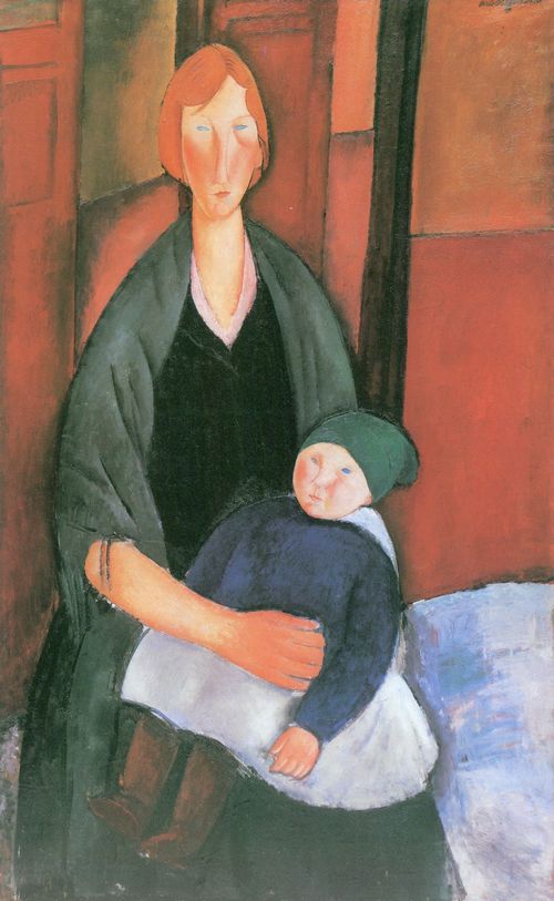 Modigliani, Amedeo: Sitzende Frau mit Kind