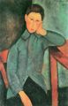 Modigliani, Amedeo: Junge in blauer Jacke (II)