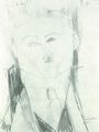 Modigliani, Amedeo: Bildniszeichnung Paul Guillaume