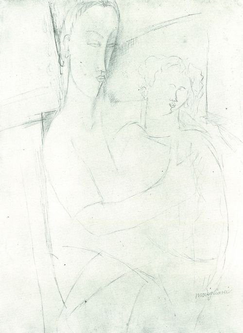 Modigliani, Amedeo: Mutter mit Kind